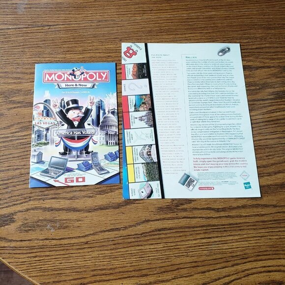 Monopoly Here & Now Edition America Has Voted Board Game COMPLETE Family Fun - Picture 10 of 11
